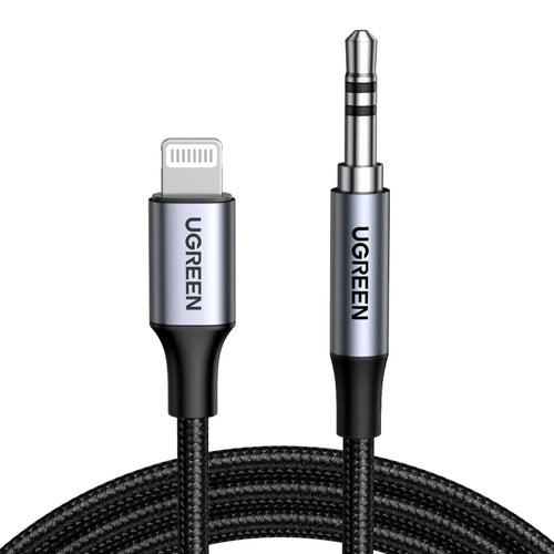Ugreen Lightning to AUX Audio Braided Cable (70509) – 1 Meter