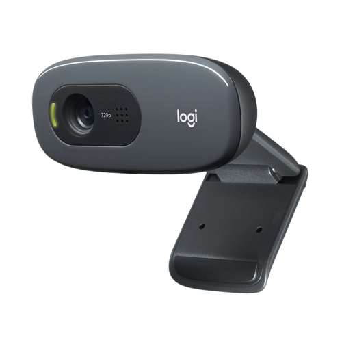 Logitech C270 HD webcam, angled view