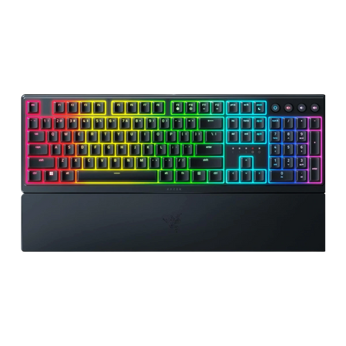Razer Ornata V3 low-profile gaming keyboard with wrist rest