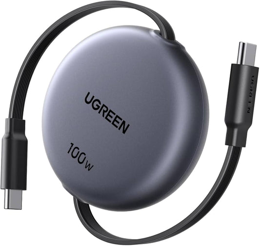 UGreen USB-C to USB-C RapidCharge 100W Retractable Cable