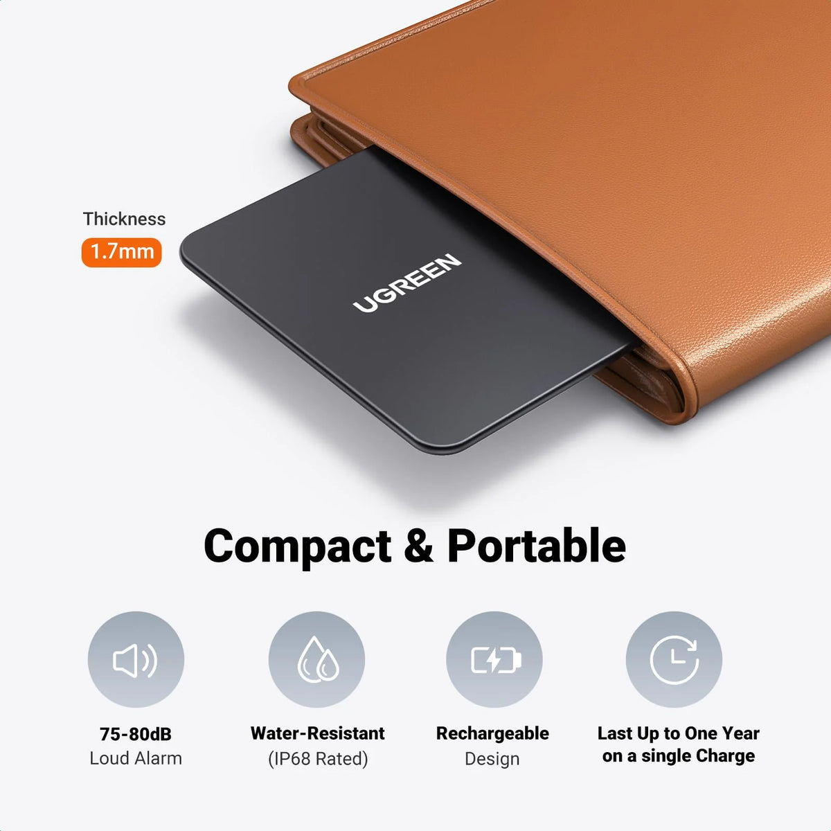 UGreen FineTrack Slim Smart Card Finder - Bluetooth 5.0