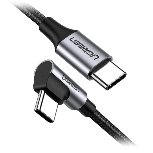 UGreen USB-C to Angled USB-C Braided Cable - 2m