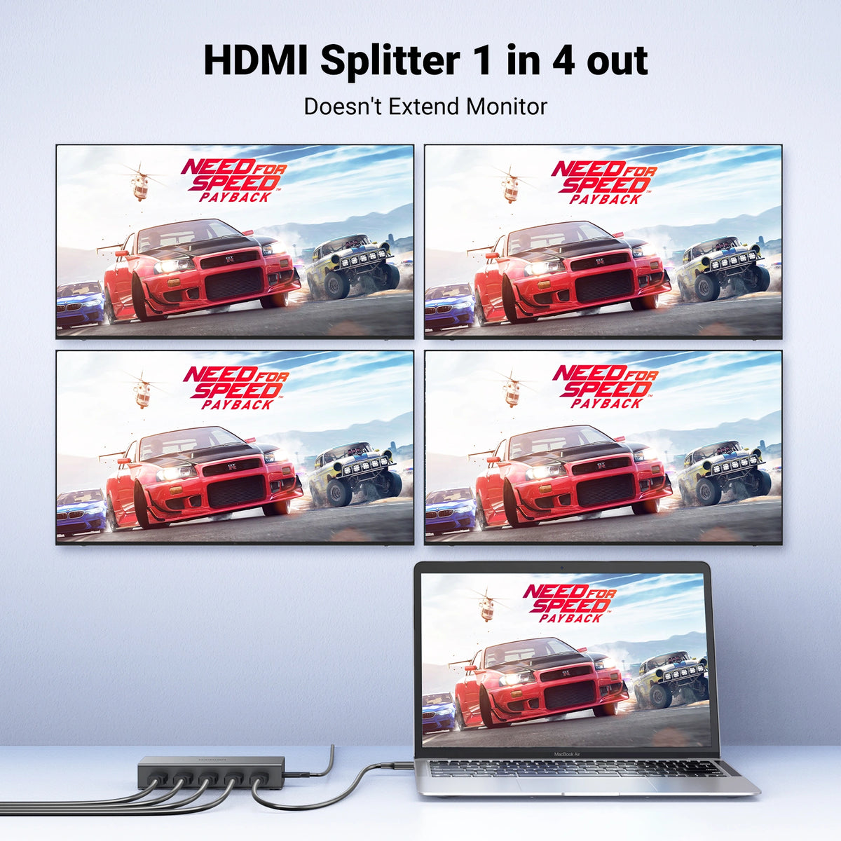 UGreen 90514 CM570 1×4 HDMI 2.0 Splitter 4K@60Hz