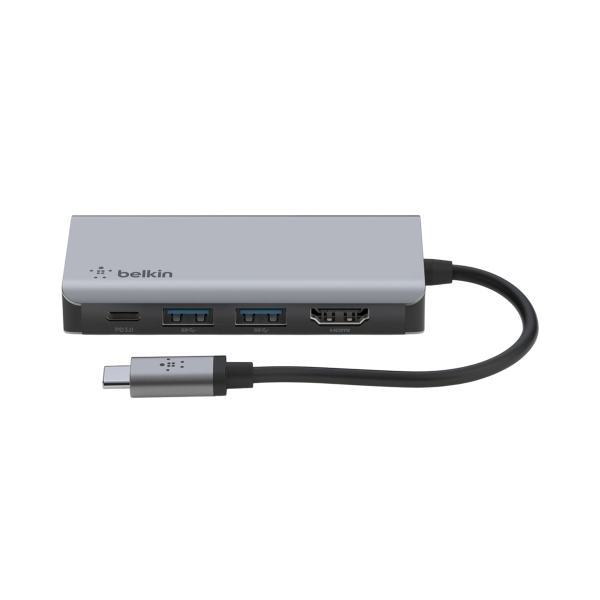 Belkin USB-C multiport adapter, front tilted