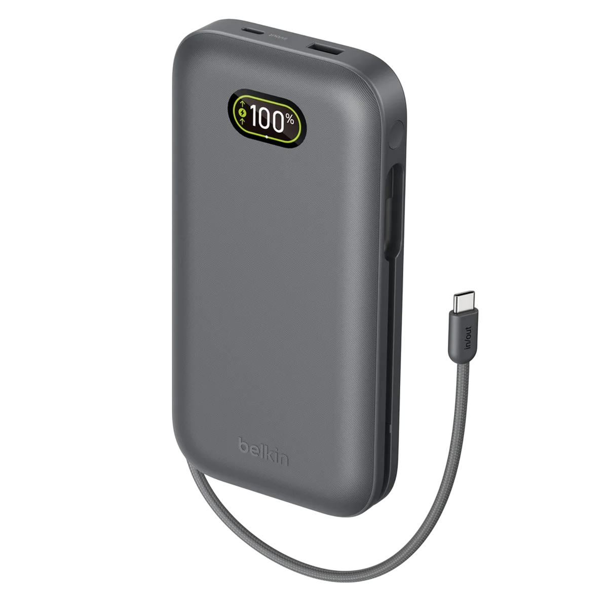 Belkin UltraCharge Pro laptop power bank 27K with built-in USB-C cable