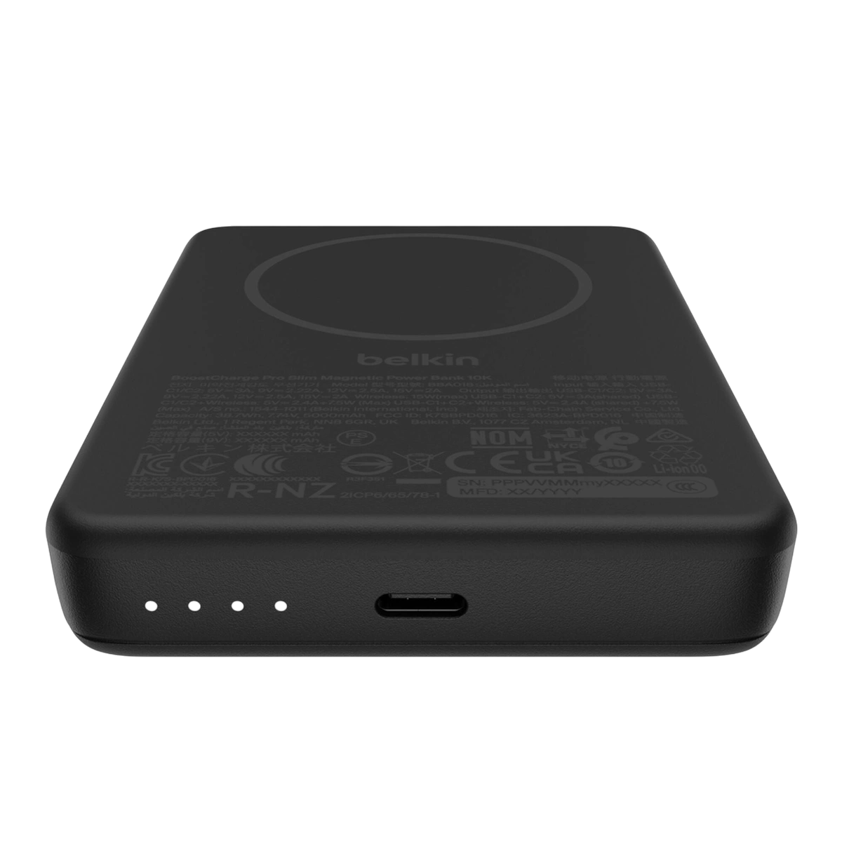 Belkin BPD018 USB-C ports and LED indicator