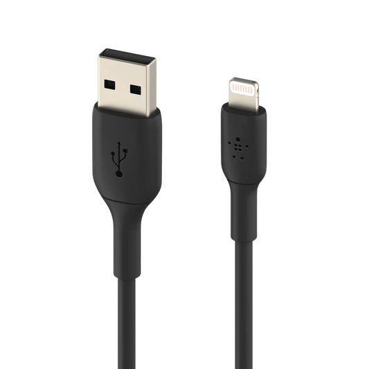 Belkin BoostCharge Lightning to USB-A cable 1m in black, both connectors