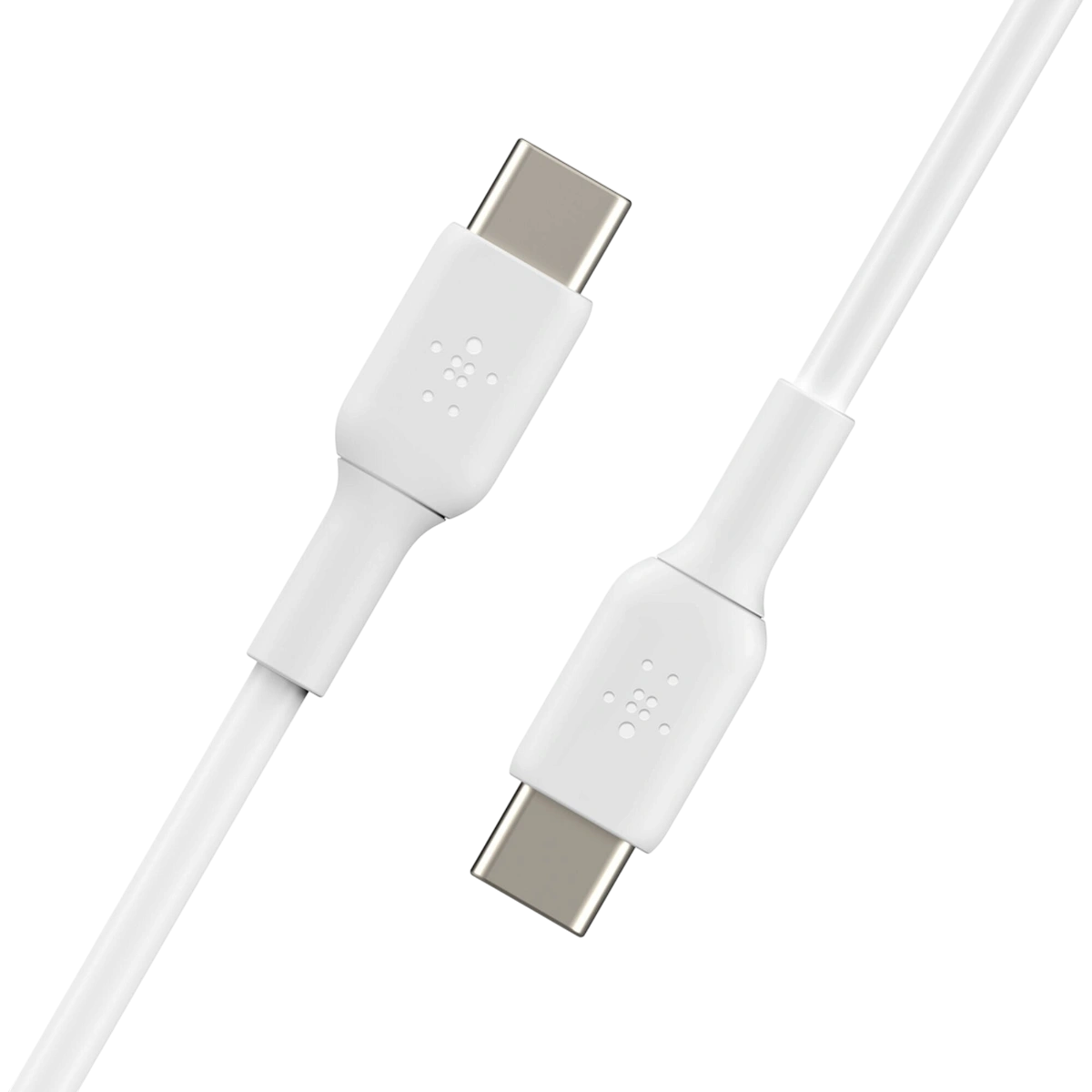 Belkin CAB003 white USB-C cable, angled connectors