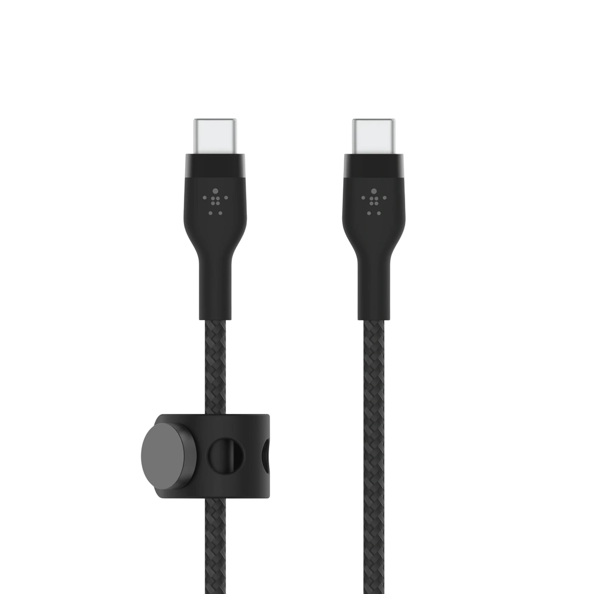 Belkin BoostCharge Pro Flex USB-C cable with magnetic strap, black