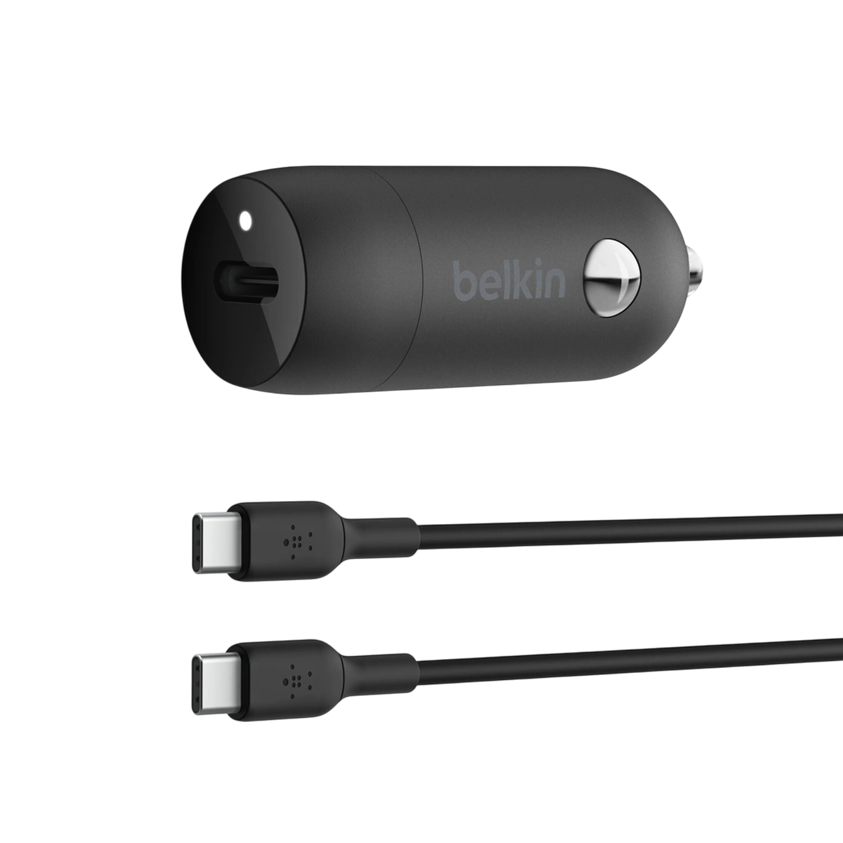 Belkin BoostCharge 30W USB-C car charger with included USB-C to USB-C cable