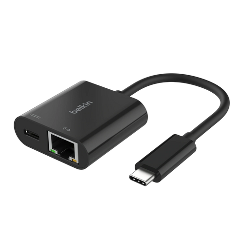 Belkin USB-C to Gigabit Ethernet and 100W charge adapter