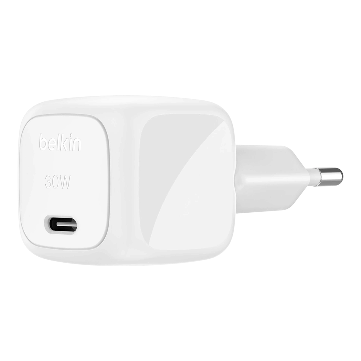 Belkin BoostCharge 30W USB-C wall charger with EU plug, white