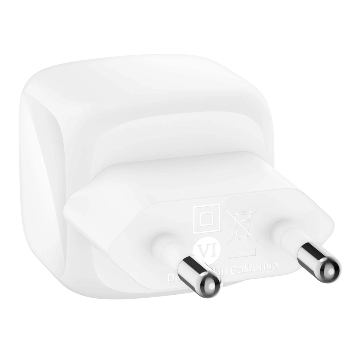 Belkin WCA008 EU plug pins, back view