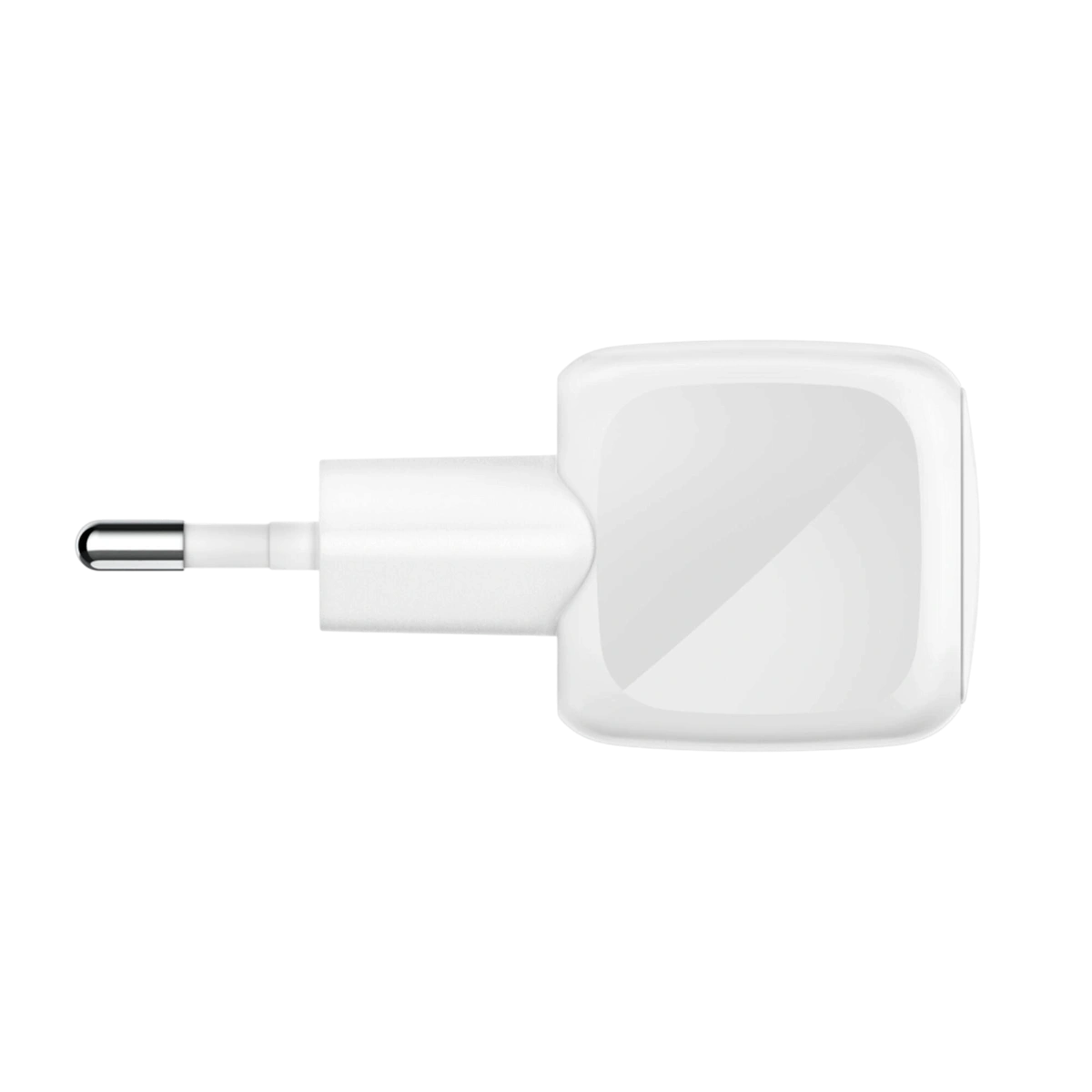 Belkin 20W USB-C charger side view with EU pins