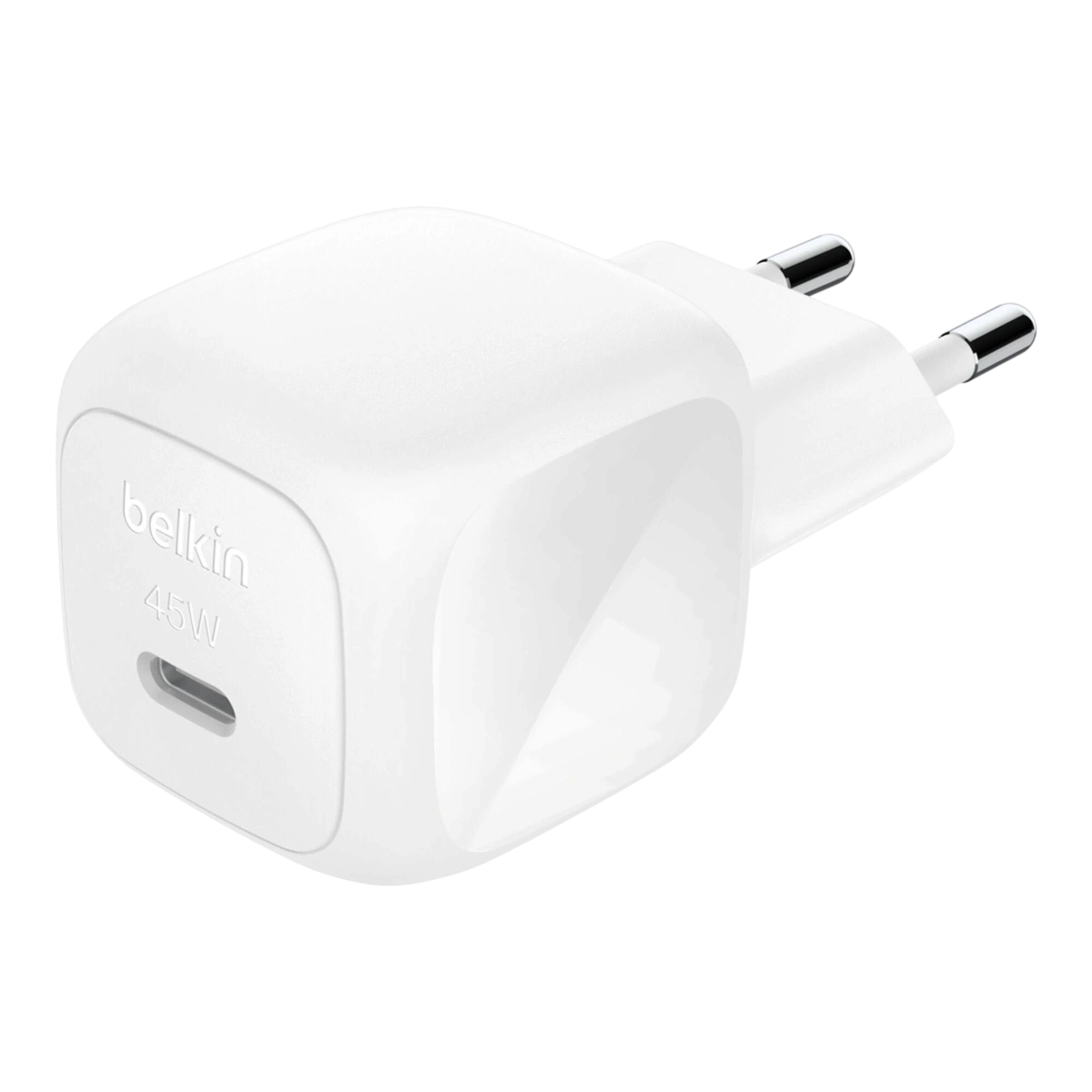 Belkin BoostCharge 45W USB-C wall charger with EU plug, white