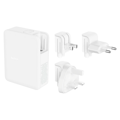 Belkin 140W 4-port GaN wall charger with interchangeable plug tips