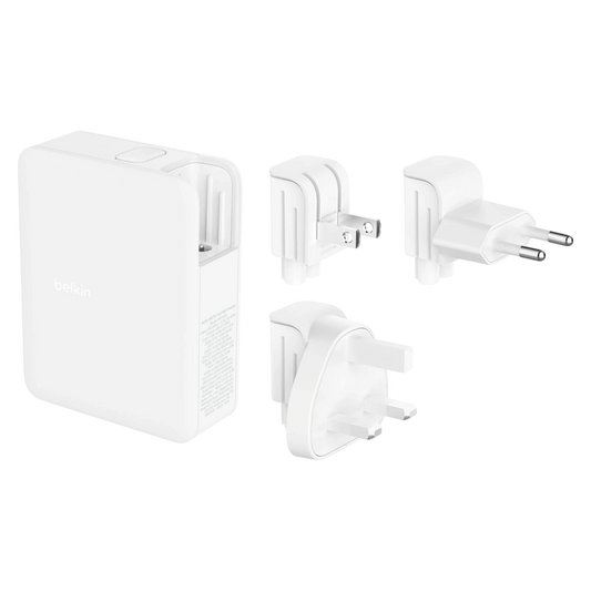 Belkin 140W 4-port GaN wall charger with interchangeable plug tips