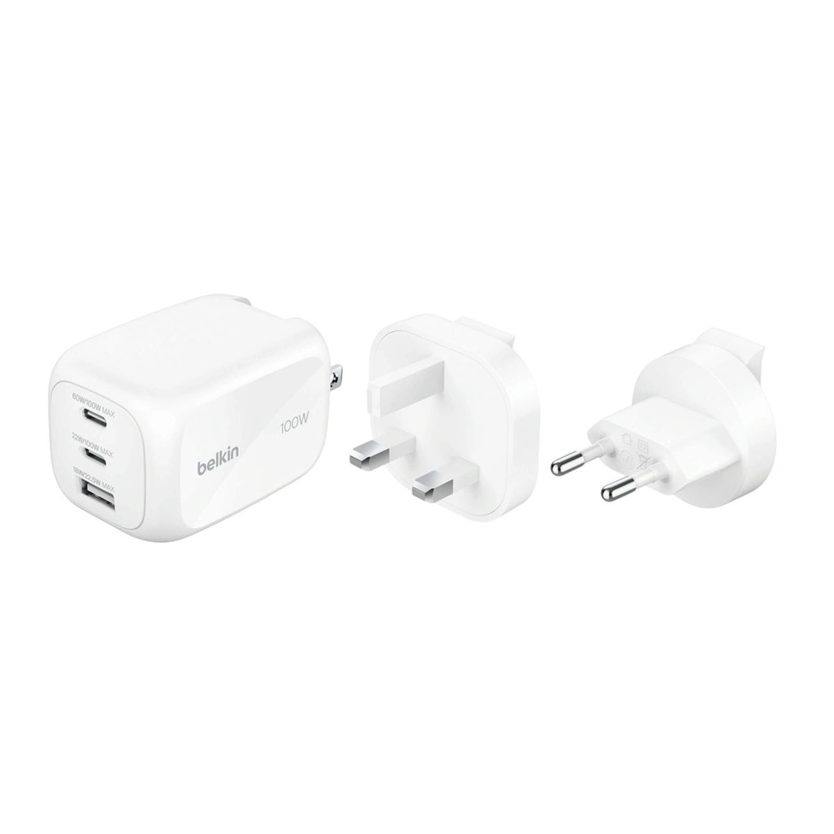 Belkin WCH016 charger with interchangeable plug tips