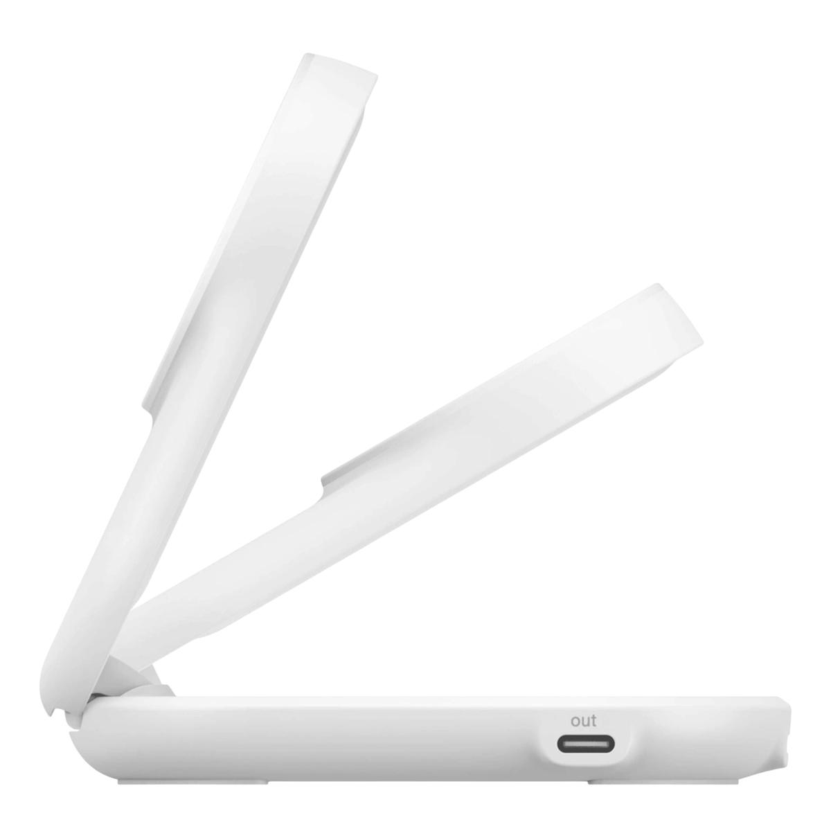 Belkin WIZ039 charger unfolded as a stand