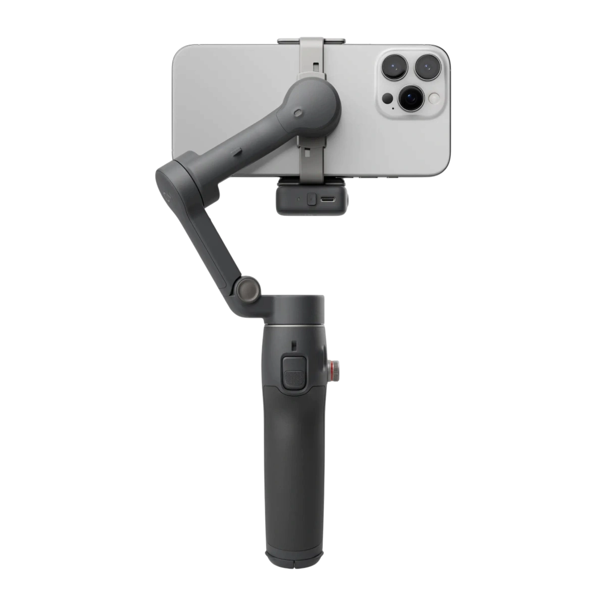 DJI Osmo Mobile 7P, back view with phone
