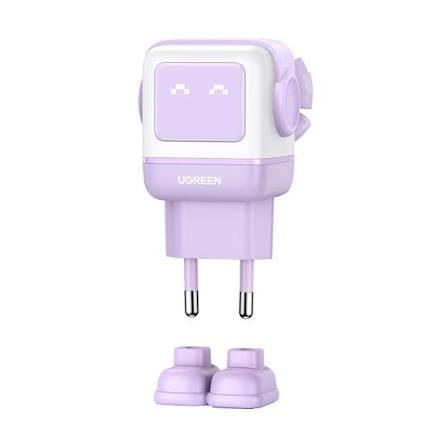 UGreen (35855) UNO 65W GaN Charger – 2-Port USB-C & USB-A - Purple