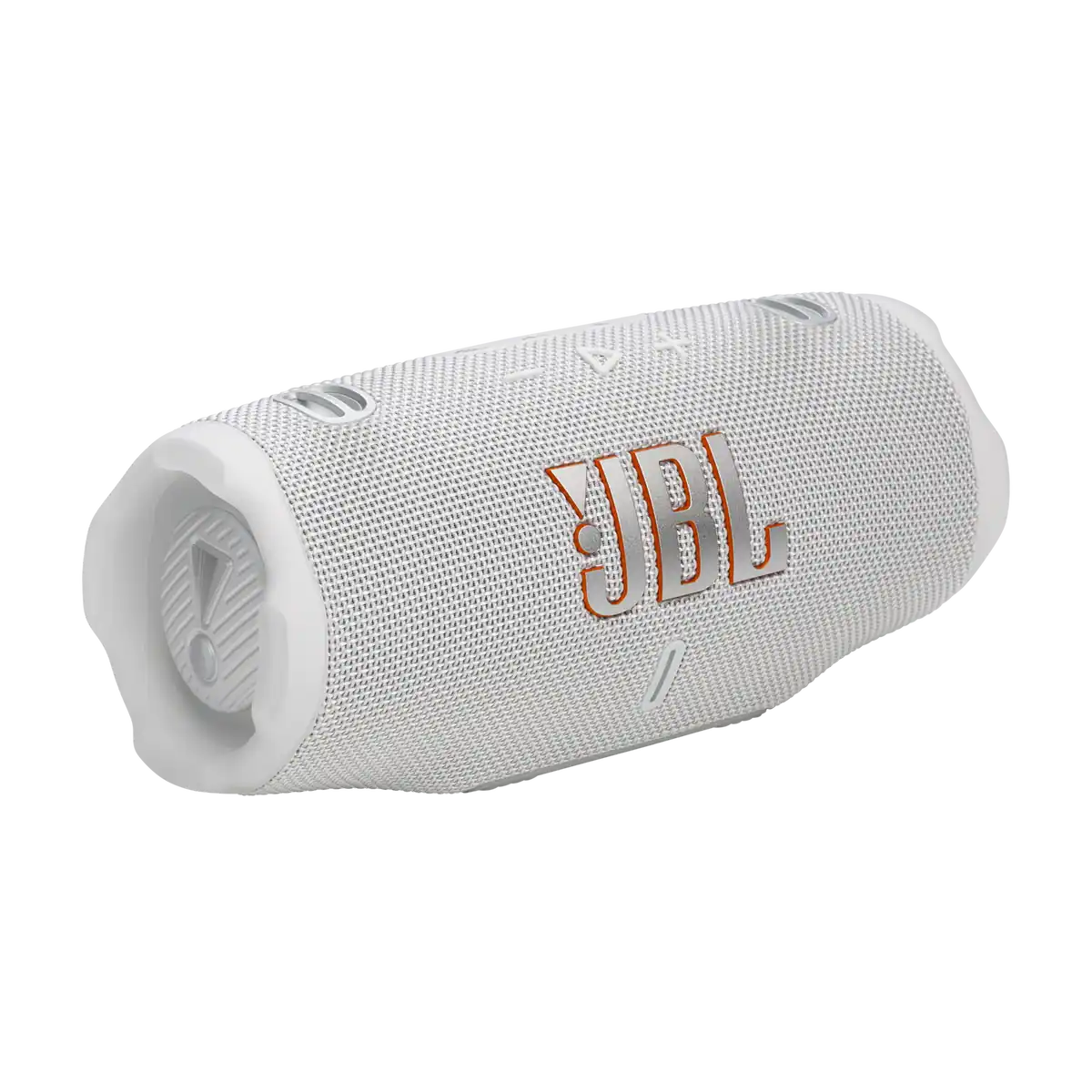 JBL Charge 6 in White, front angle