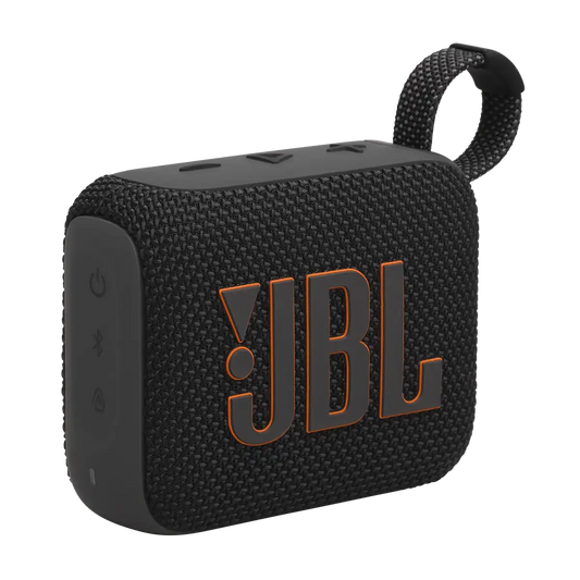 JBL Go 4 in Black, front angle