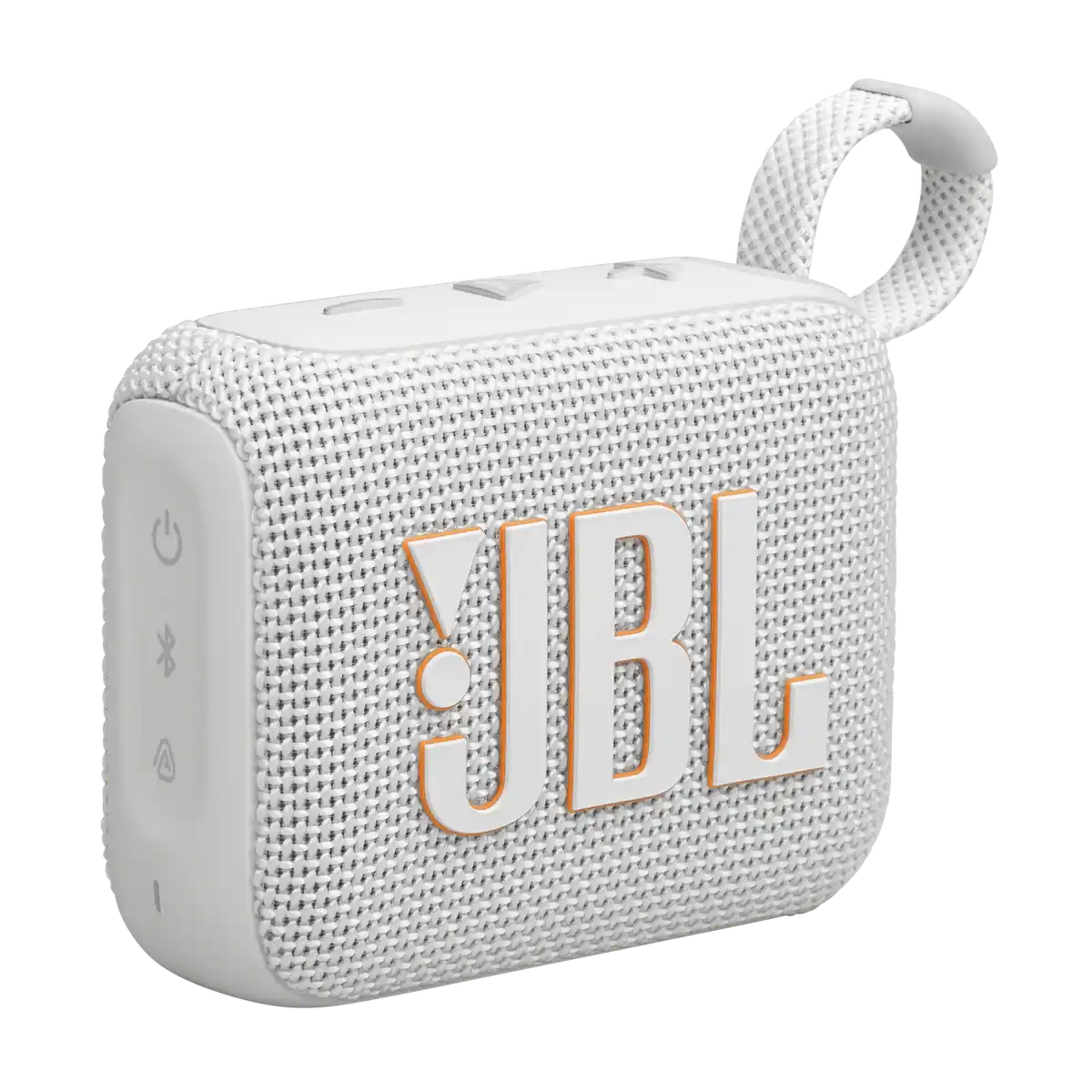 JBL Go 4 in White, front angle