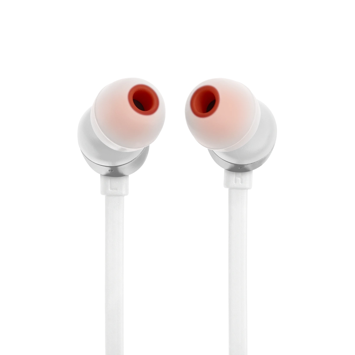 JBL Tune 310C in White, earbuds back