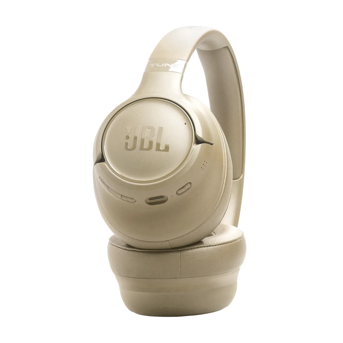 JBL Tune 730BT in Beige, controls