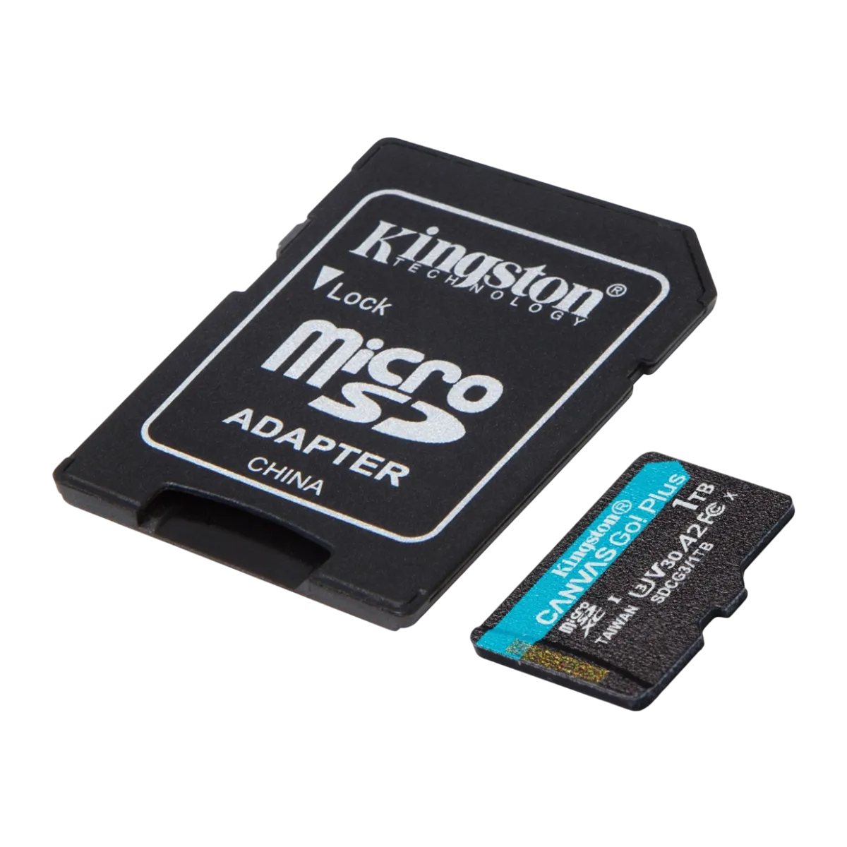 Kingston Canvas Go! Plus microSD 1TB, angled view