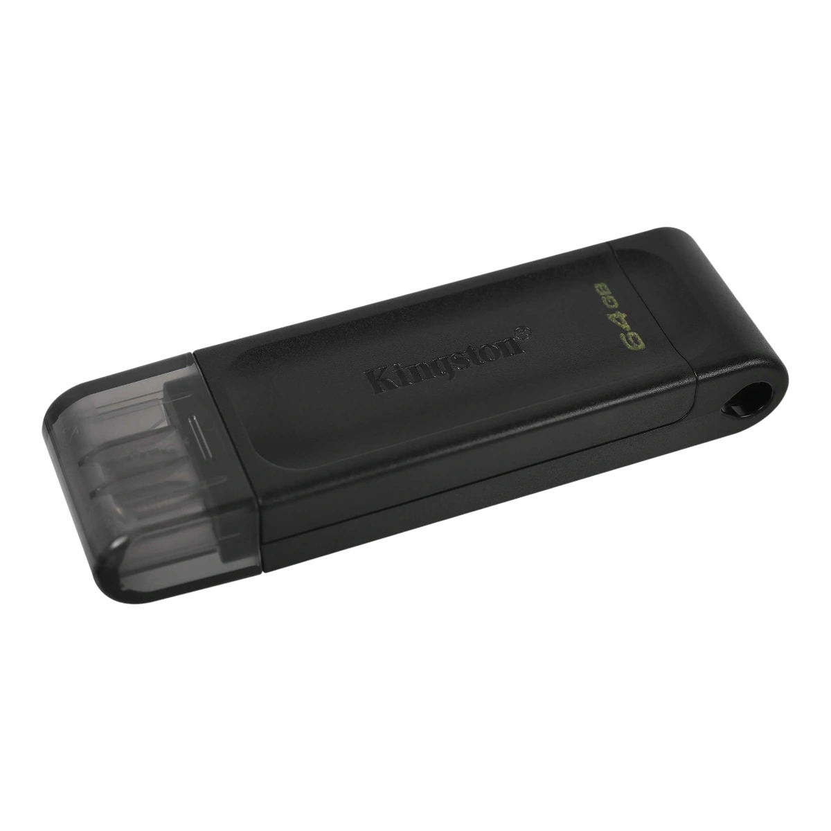 Kingston DataTraveler 70 64GB, angled view
