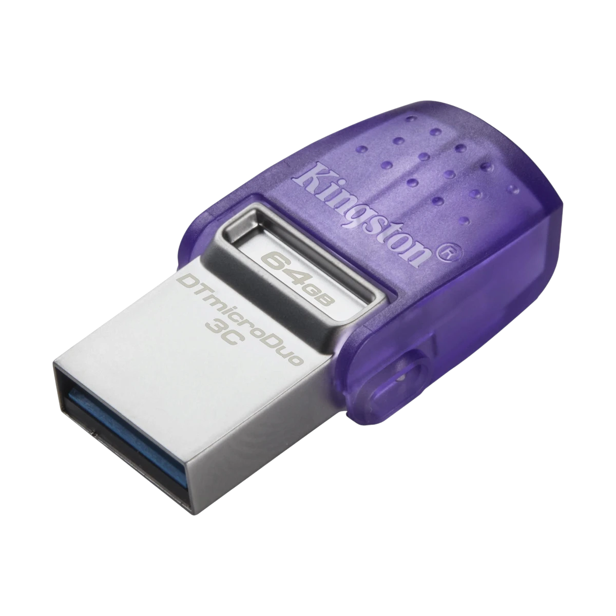 Kingston DataTraveler microDuo 3C 64GB, USB-A end, angled