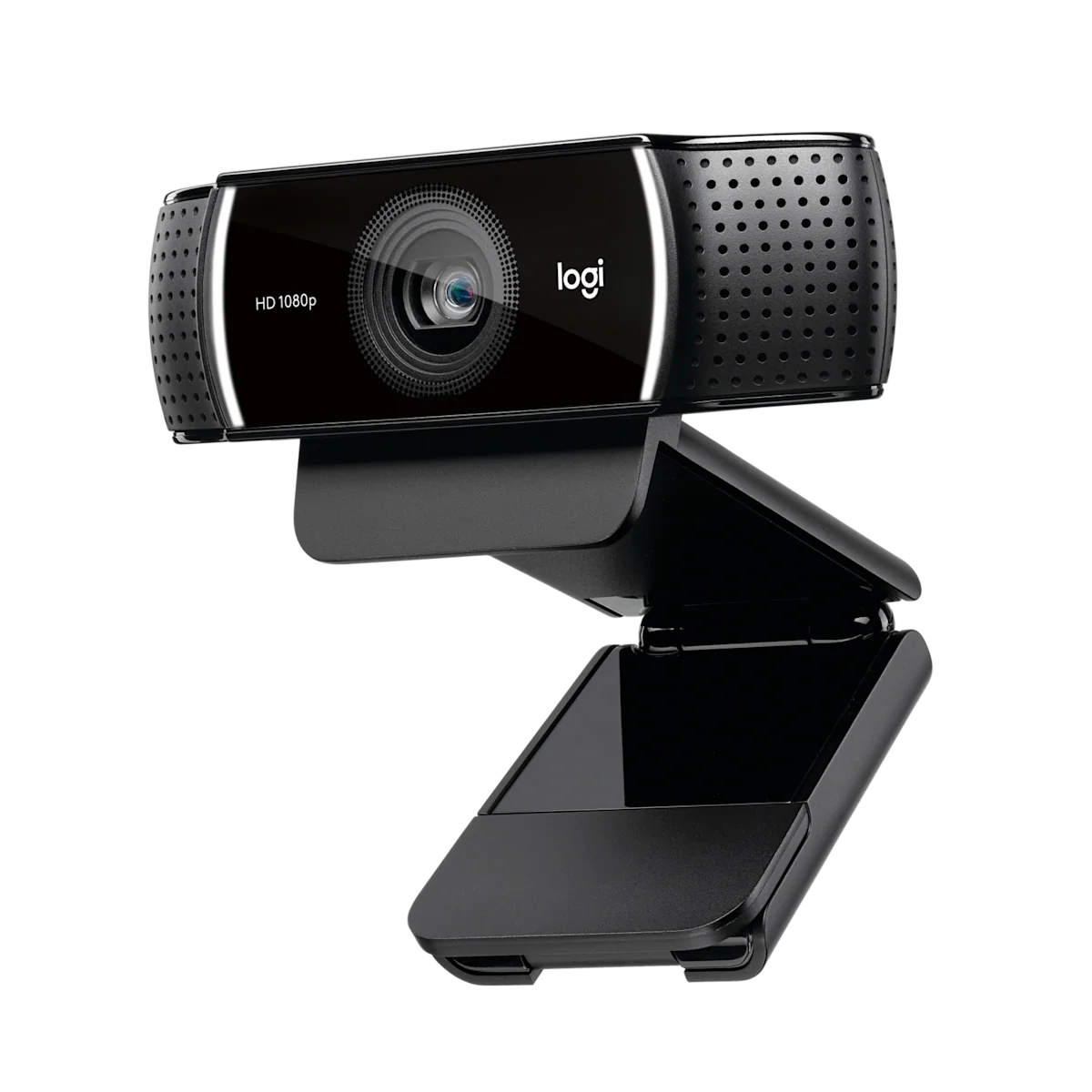 Logitech C922 Pro Stream webcam, angled view