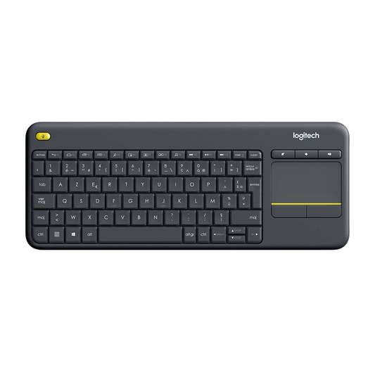 Logitech K400 Plus wireless keyboard with touchpad, French AZERTY layout