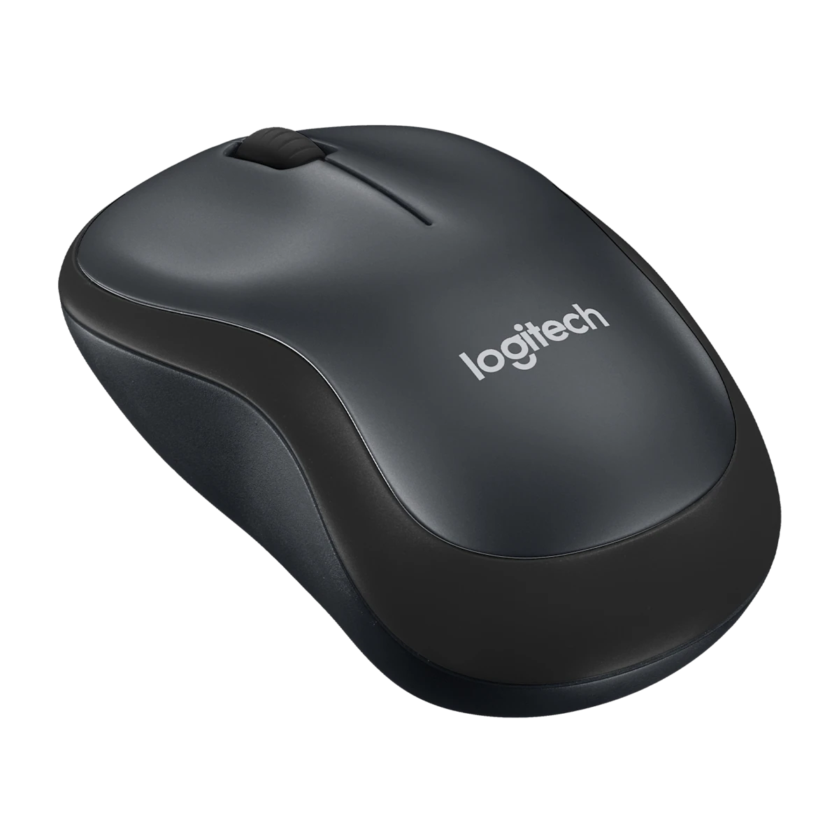 Logitech M220 mouse, angled view