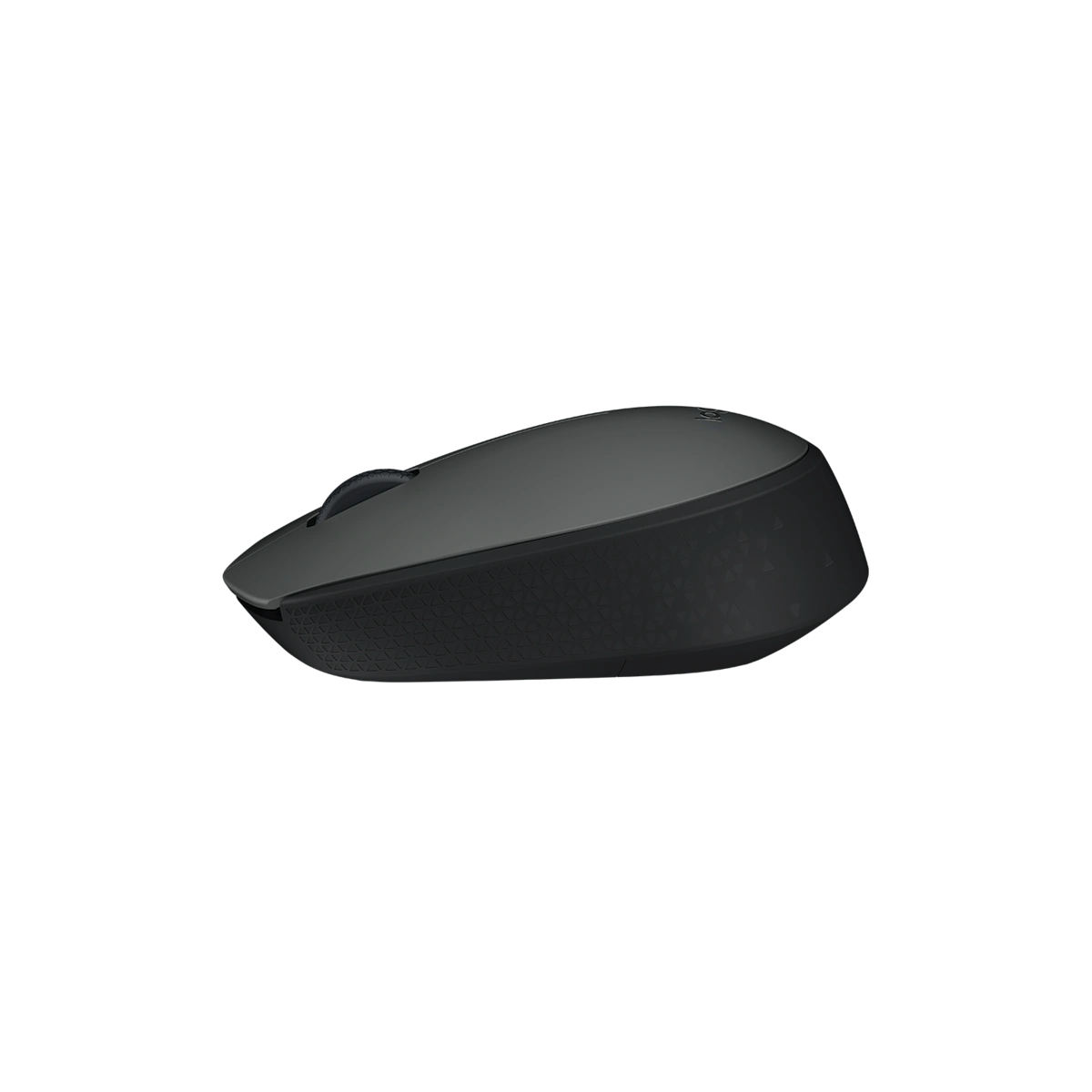 Logitech MK235 wireless mouse, side view