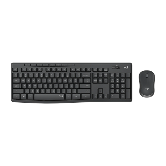 Logitech MK295 Silent wireless keyboard and mouse, graphite