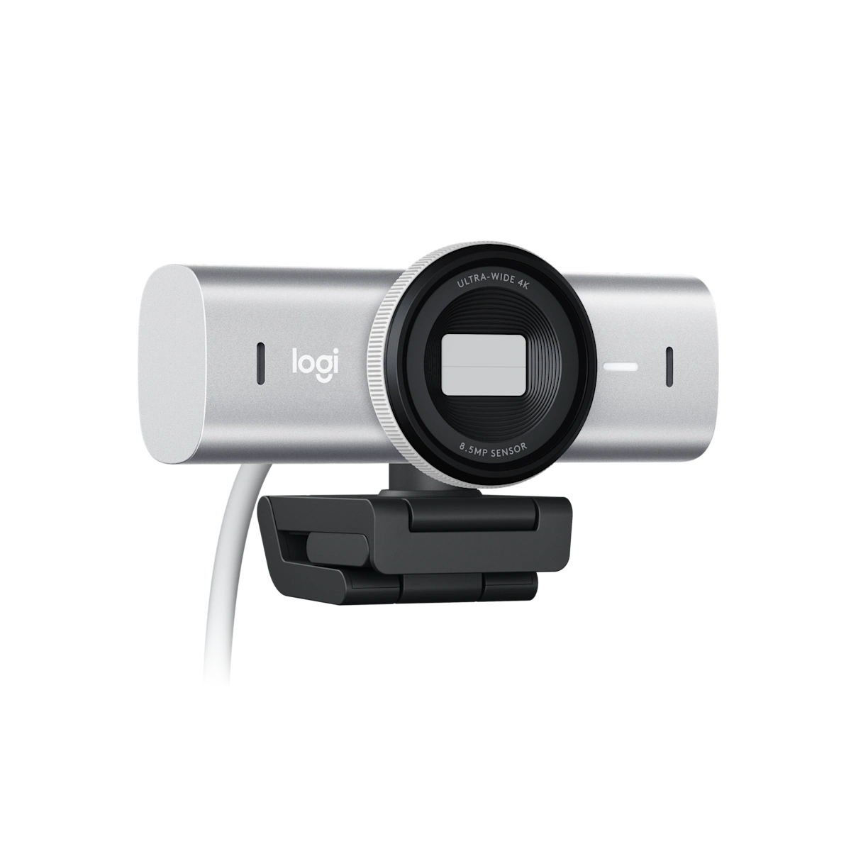 Logitech MX Brio webcam, close-up angle