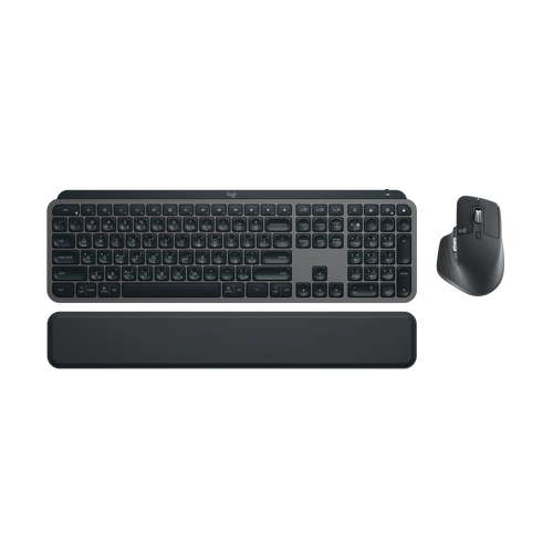 Logitech MX Keys S combo with MX Master 3S and palm rest, Arabic/English keys