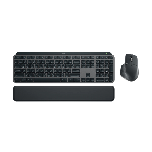 Logitech MX Keys S combo with MX Master 3S and palm rest, Arabic/English keys