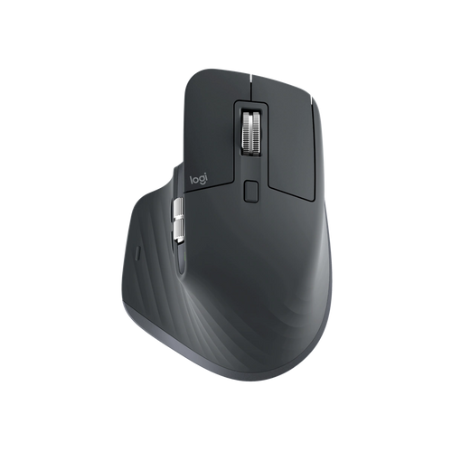 Logitech MX Master 3S wireless mouse, graphite, top view