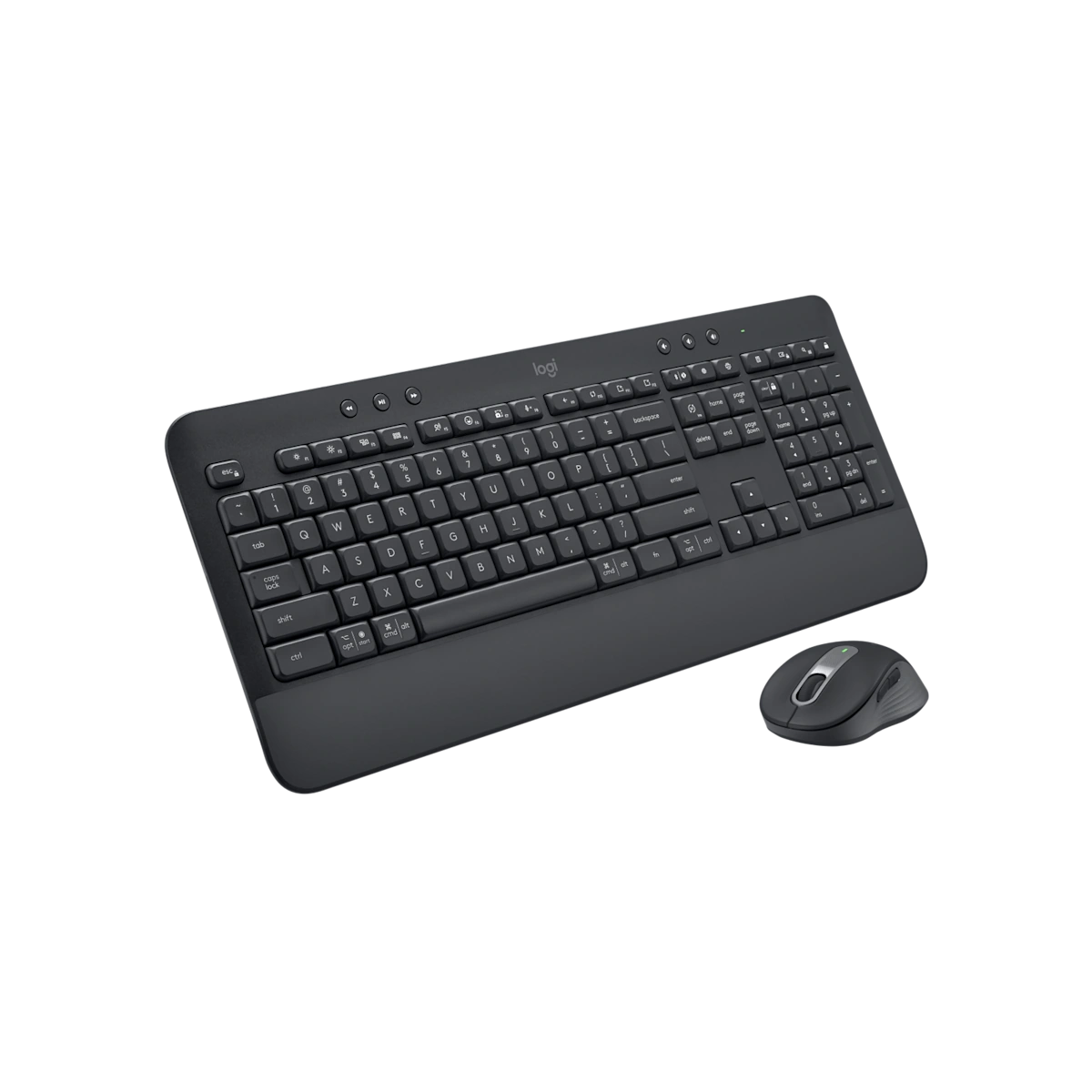 Logitech Signature K650 keyboard and M650 mouse, angled view