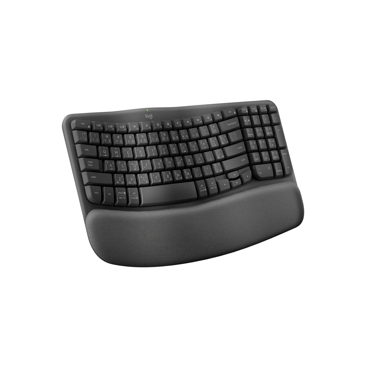Logitech Wave Keys keyboard, angled view