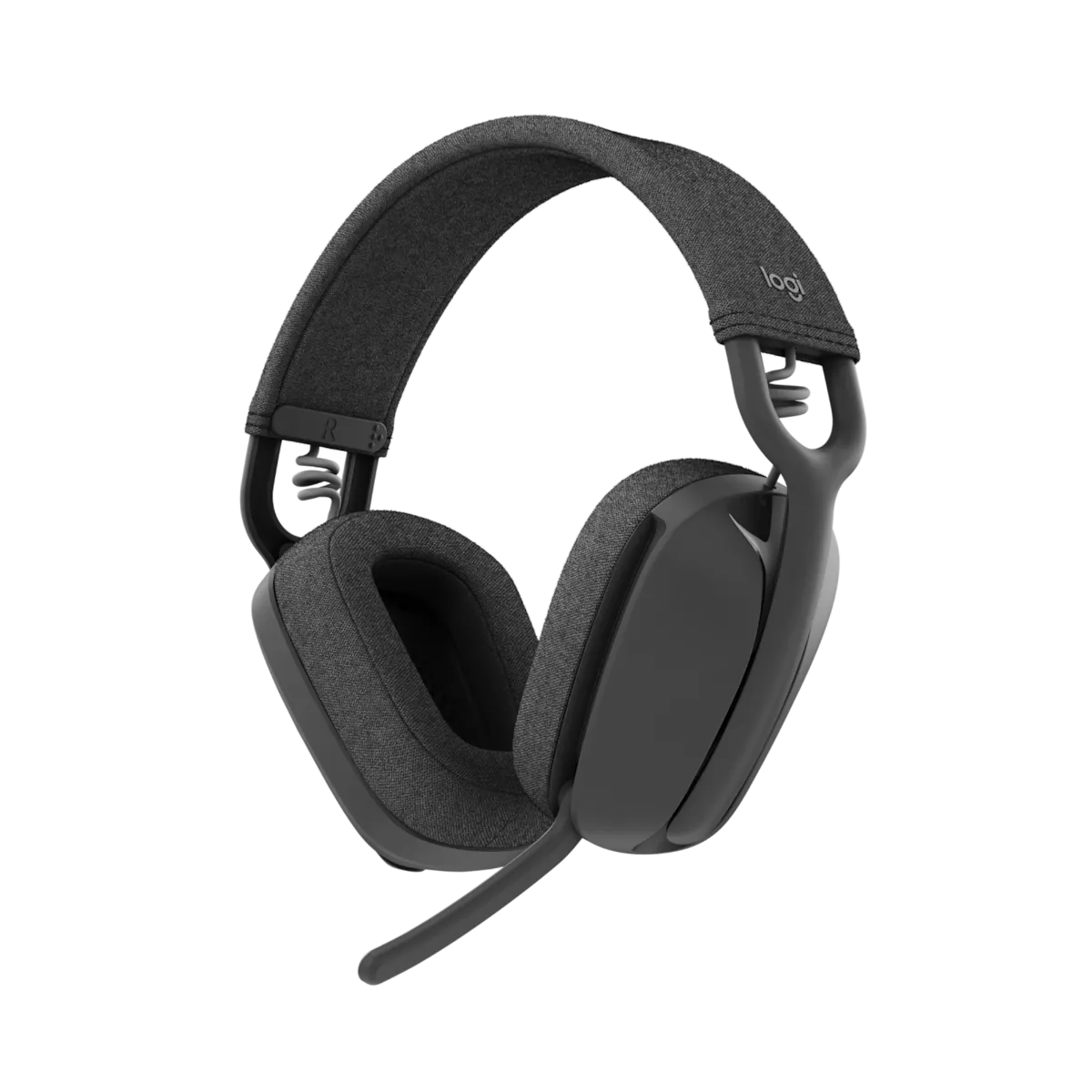 Logitech Zone Vibe 100 wireless headphones with boom mic, graphite