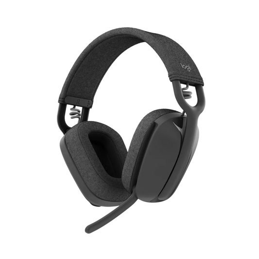 Logitech Zone Vibe 100 wireless headphones with boom mic, graphite