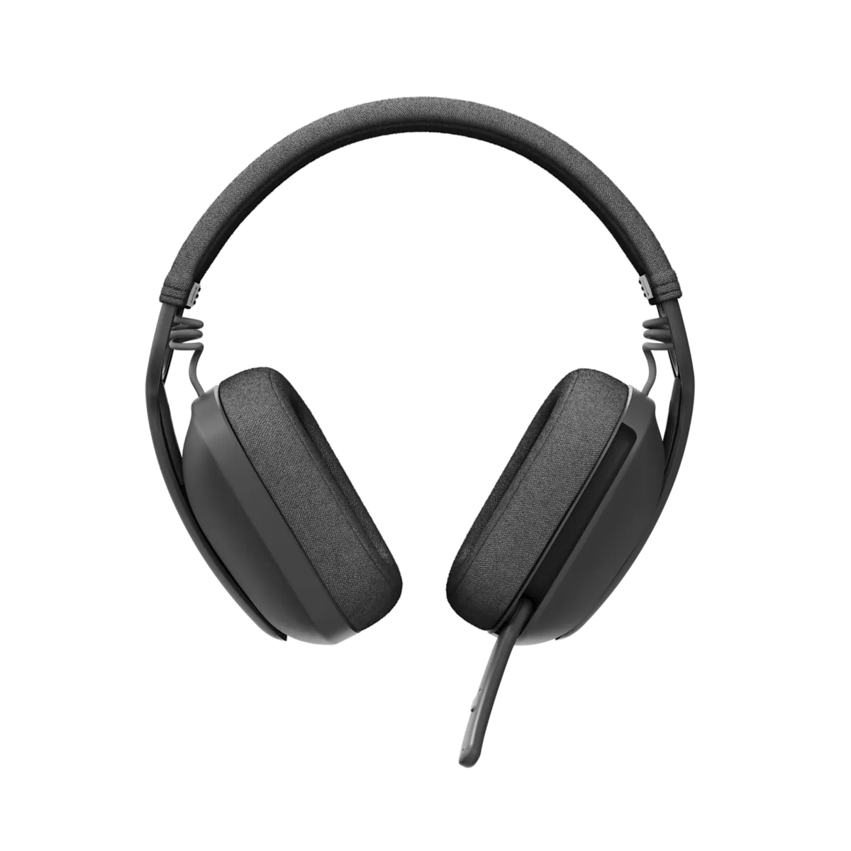 Logitech Zone Vibe 100 headphones with mic folded away