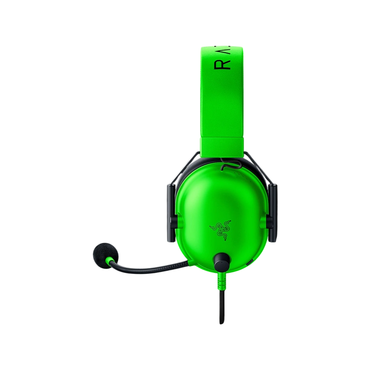 Razer BlackShark V2 X Green, side view
