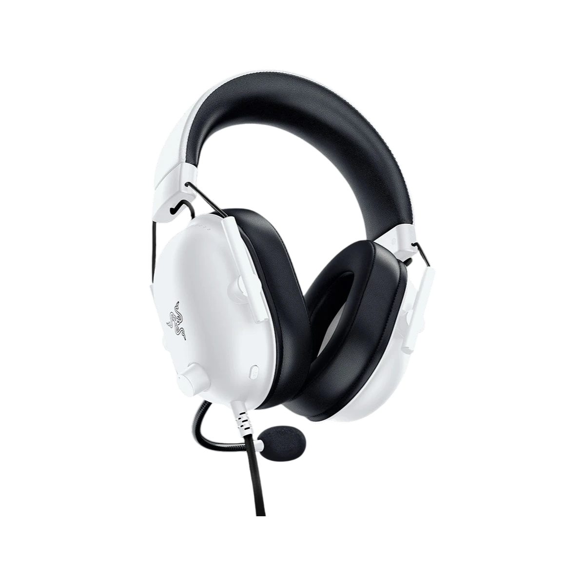 Razer BlackShark V2 X White, rear angled view