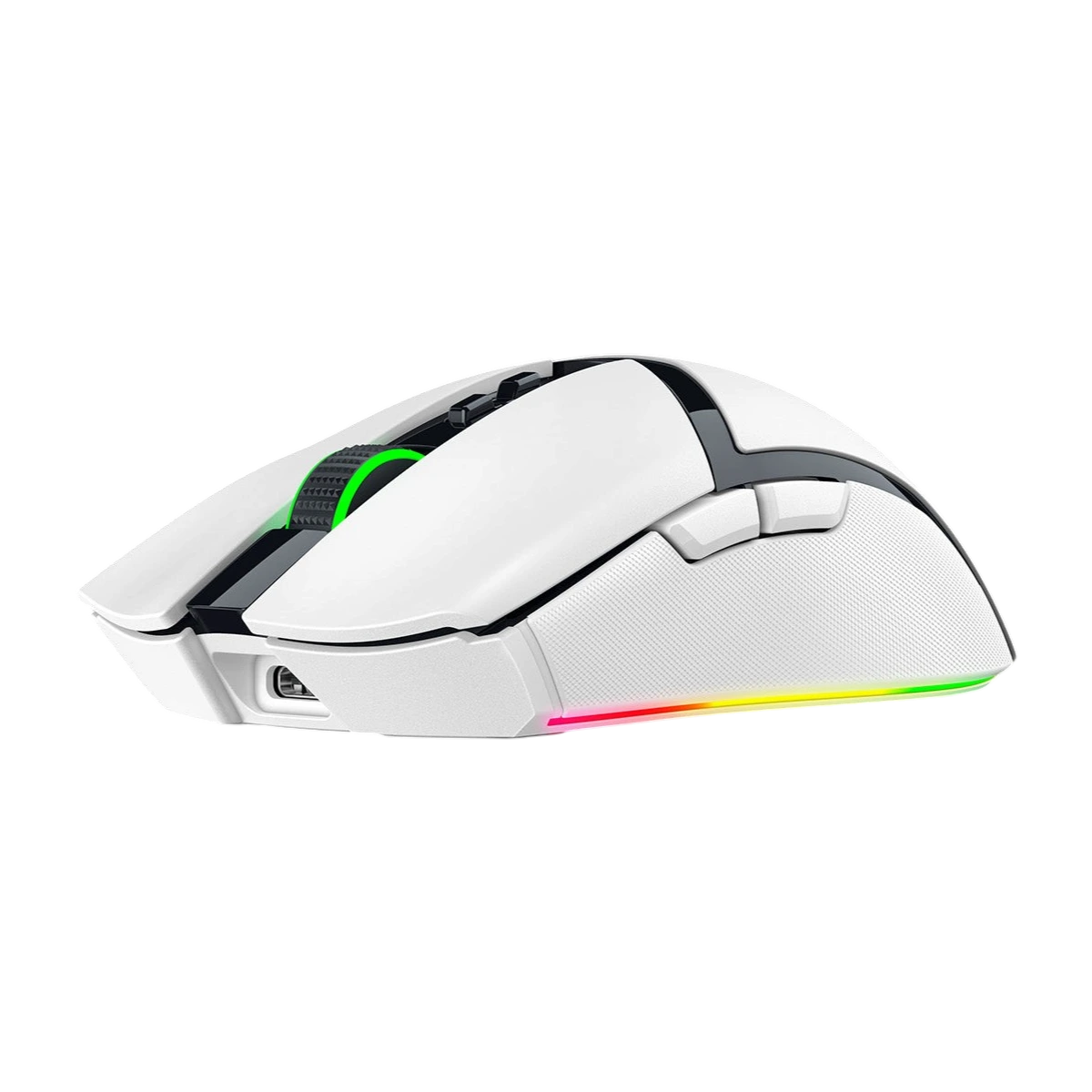 Razer Cobra Pro white, angled view